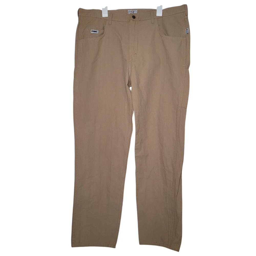 Tyndale Men's FRMC Khaki Work Utility Pants Canvas Flame Resistant Size 40x34